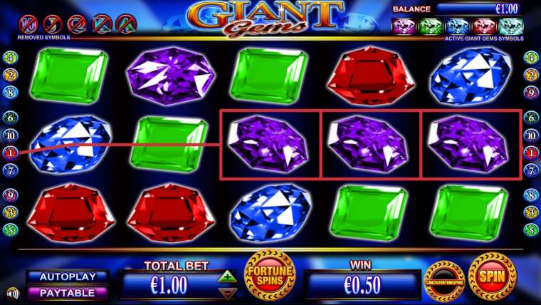 Play Giant Gems pokie NZ