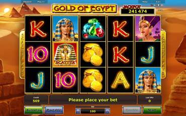 Gold of Egypt pokie NZ