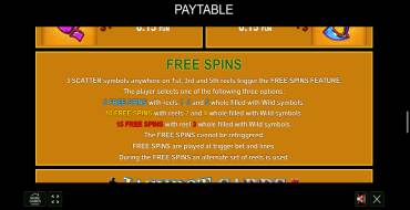 Great Empire: Free spins and/or respins