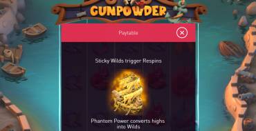 Gunpowder: Payout table