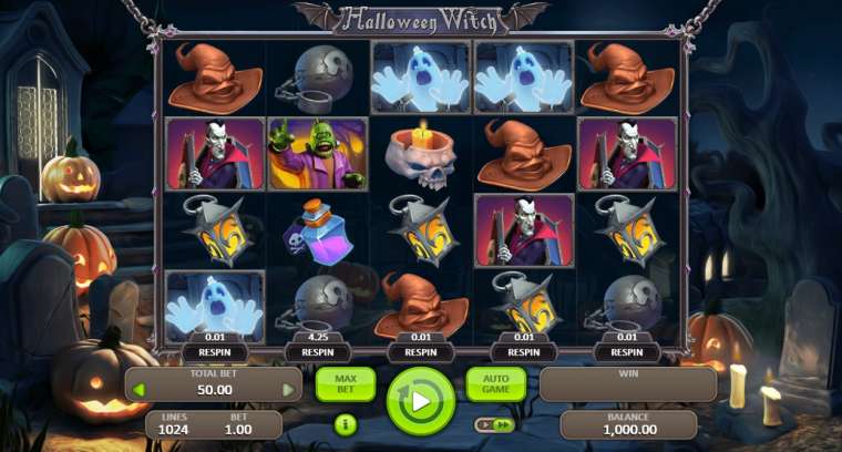Play Halloween Witch pokie NZ
