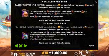 Hercules and Pegasus: Free Spins