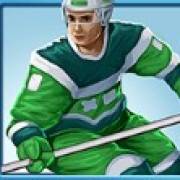 Hockey Attack: Green hockey player