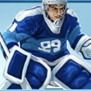 Hockey Attack: Blue hockey player