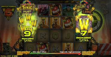 Infectious 5 xWays: Free spins and/or respins