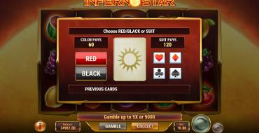 Inferno Star: Gambling Feature