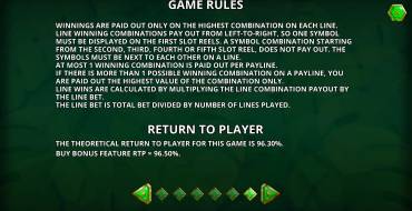 Into The Jungle Bonus Buy: Rules