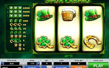 Irish Charms pokie NZ