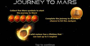 Journey to Mars: Slot machine