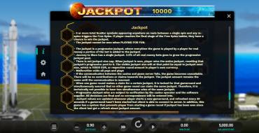 Journey to Mars: Progressive jackpot