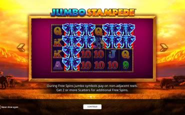 Jumbo Stampede pokie NZ