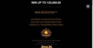 Jungle Jim and the Lost Sphinx: Win Booster