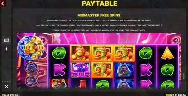 King Kong Cash Dj Prime8: Free spins and/or respins