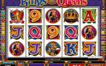 Kings and Queens pokie NZ