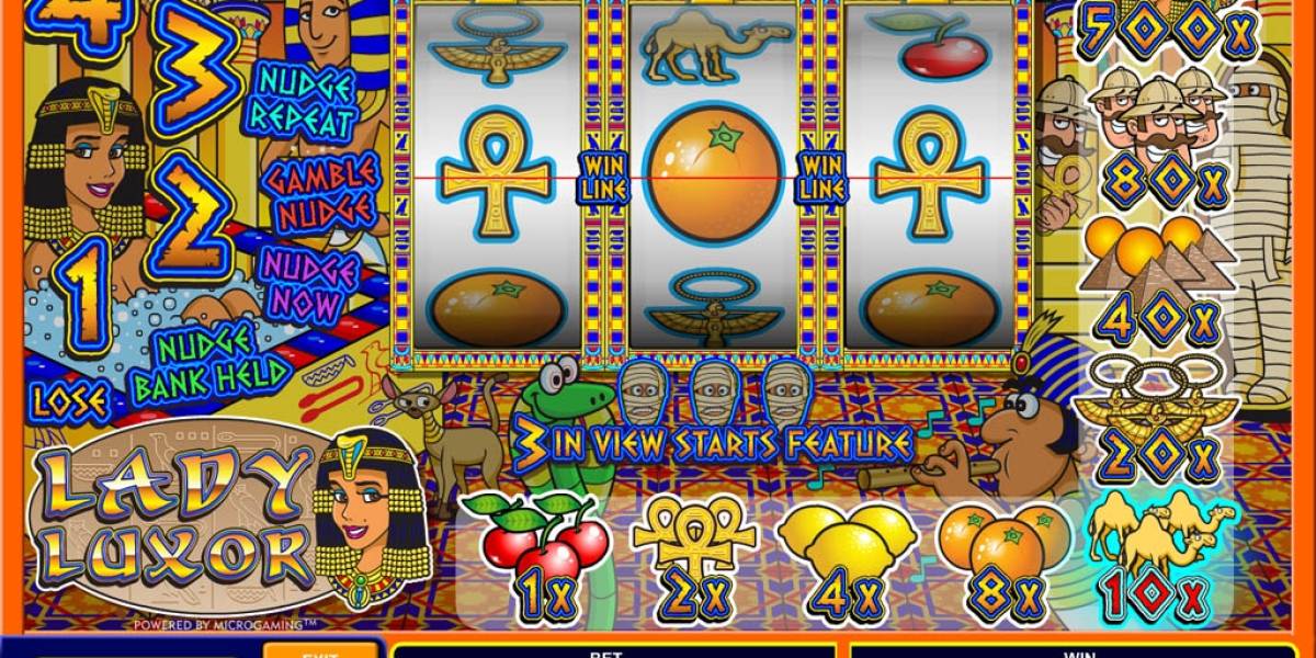 Lady Luxor pokie NZ