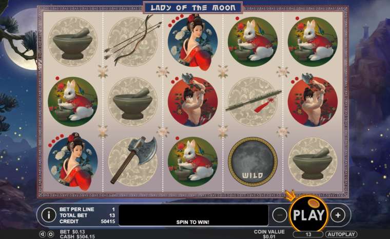Play Lady of the Moon pokie NZ