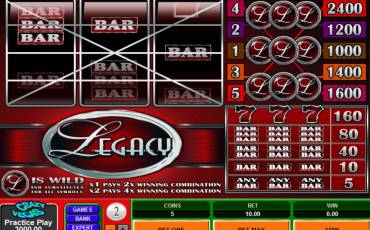 Legacy pokie NZ