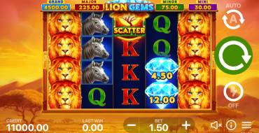 Lion Gems: Hold and Win: Slot machine