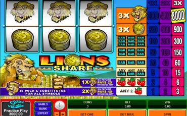 Lions Share pokie NZ