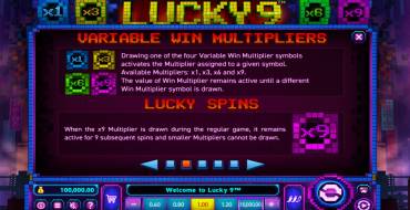 Lucky 9: Unique features