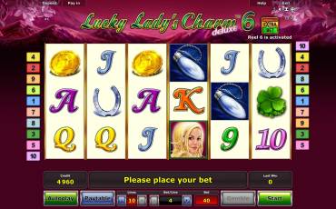 Lucky Lady’s Charm 6 Deluxe pokie NZ