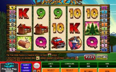 Lumber Cats pokie NZ