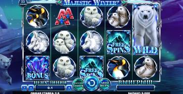 Majestic Winter: Slot machine