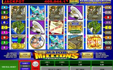 Major Millions 5 Reel - Progressive pokie NZ