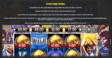 Maradona: Free spins and/or respins