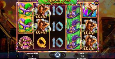 Mardi Gras Fortunes: Free spins