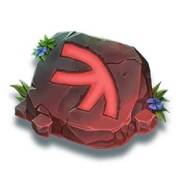 The Red Rune symbol in Merlin Realm of Charm pokie