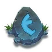 Rune Blue symbol in Merlin Realm of Charm pokie