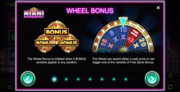 Miami Bonus Wheel: Bonus games