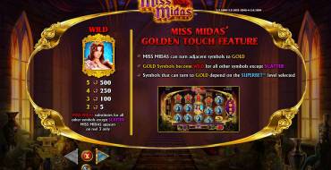 Miss Midas: Payouts