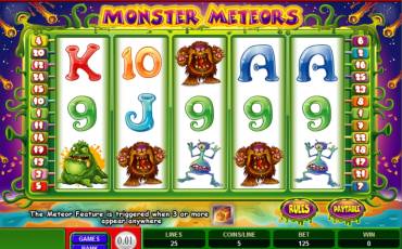 Monster Meteors pokie NZ