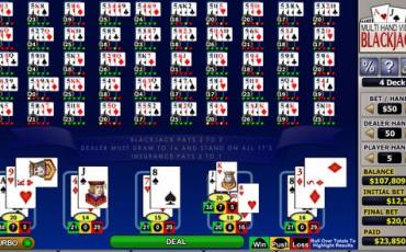 Multi-hand Video Blackjack online