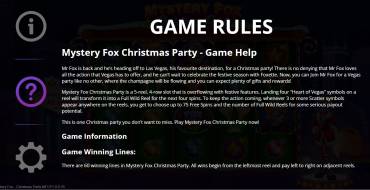 Mystery Fox Christmas Party: Rules