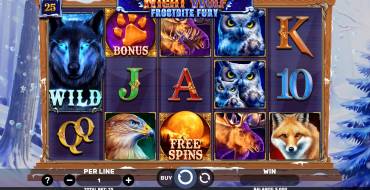 Night Wolf — Frostbite Fury: Slot machine