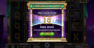 Olympian Throne: Free spins and/or respins