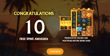 Pharaoh’s Dynasty PrizeMatch: Free spins and/or respins