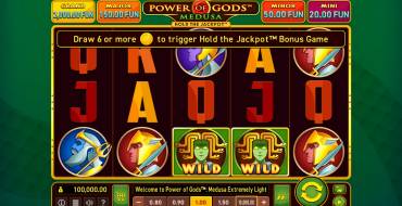 Power of Gods: Medusa Extremely Light: Slot machine