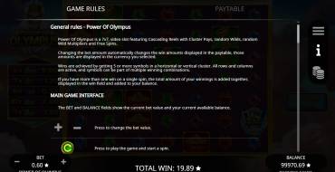 Power of Olympus: Rules