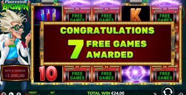 Professor Big Win: Free spins