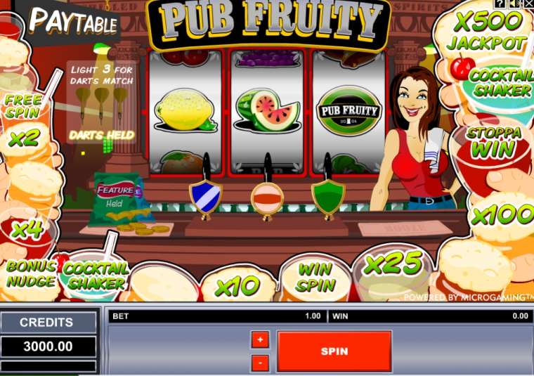 Play Pub Fruity pokie NZ