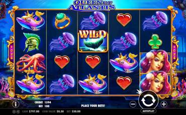 Queen of Atlantis pokie NZ