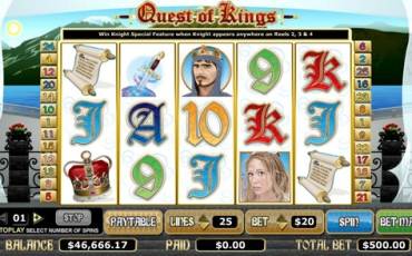 Quest of Kings pokie NZ