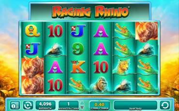 Raging Rhino pokie NZ