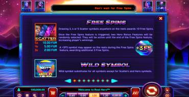 Reel Hero: Free spins and/or respins