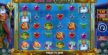 Rise of Atlantis II: Slot machine