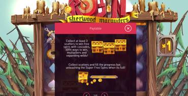 Robin - Sherwood Marauders: Payout table